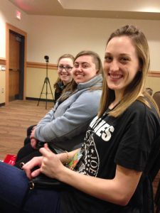 Honors Tutorial students at  Bangor Comic and Toy Convention in April. 
