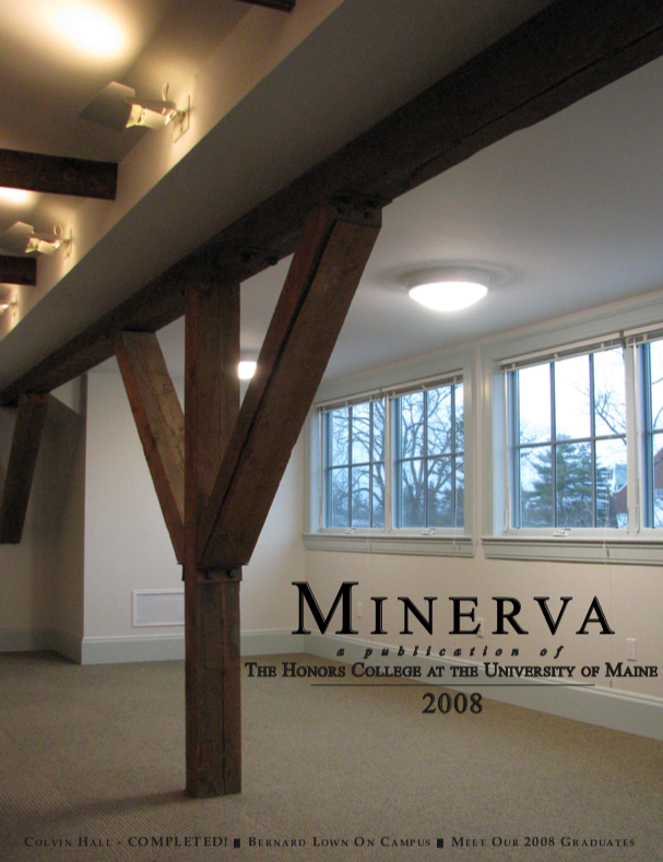 Cover Image of Minerva 2008, showing the renovated 4th floor space in Colvin Hall