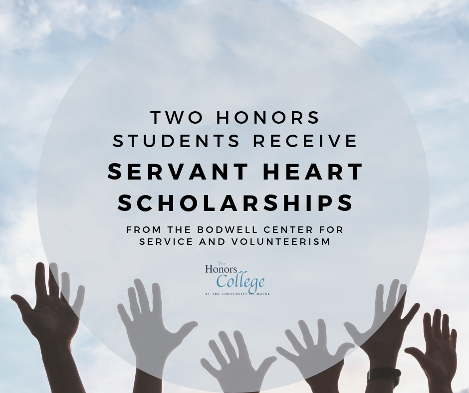 Two Honors Students Receive Servant Heart Scholarships from the Bodwell Center for Service and Volunteerism