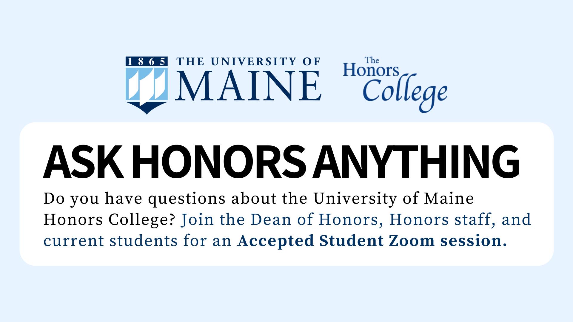 Ask Honors Anything for Prospective Students