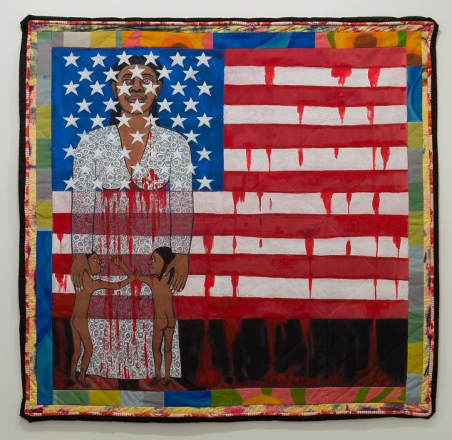 Faith Ringgold, The Flag is Bleeding #2, 1997