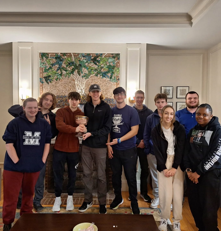 A picture of the Penobscot Pioneer Students posing in Colvin Hall
